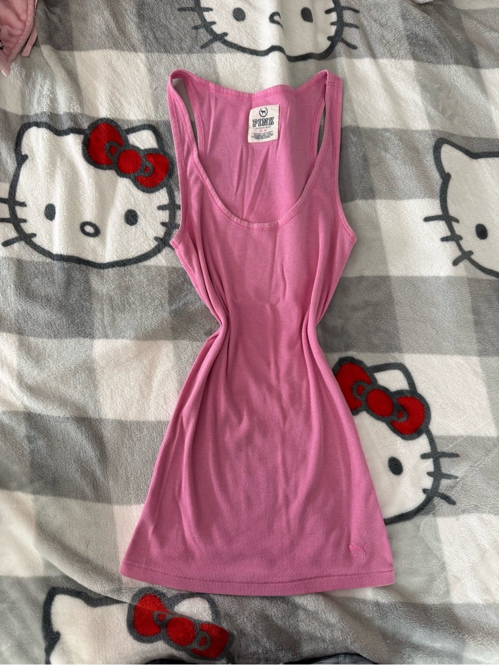 Vintage PINK Victoria's  Secret Slim Fit Scoop Tank - Light Pink racerback tank